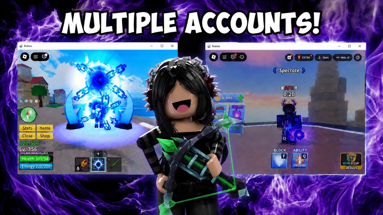 How to Run Multiple Roblox Accounts at Once | Roblox Account Manager background