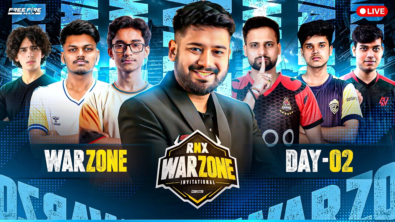RNX WARZONE INVITATIONAL | Counter Day 2 #freefire #freefirelive #gyangaming background