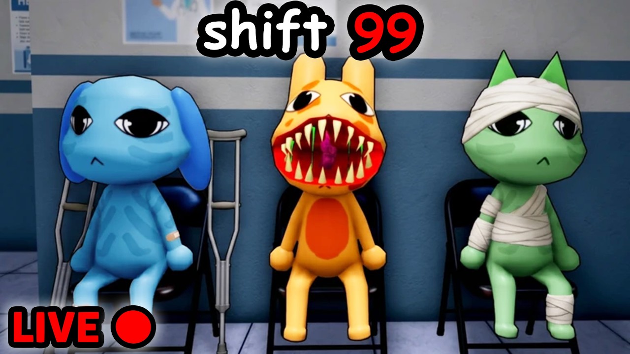 SPEEDRUNNING 100 SHIFTS In Animal Hospital Roblox (Anomaly) background