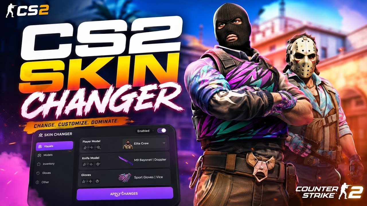 CS2 Skin Changer - Unlock Dragon Lore, Karambit Doppler & ALL Skins FREE! background