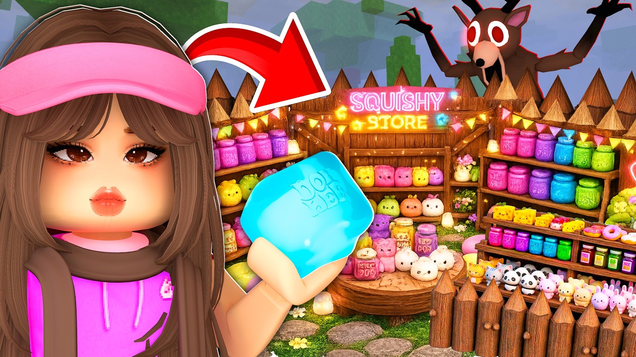 Building a VIRAL SQUISHY STORE In 99 NIGHTS IN THE FOREST! (Roblox) background