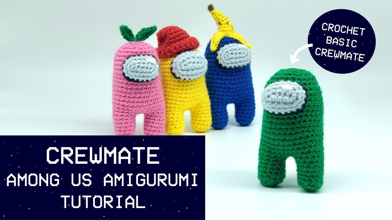 Among Us Basic Crewmate Amigurumi - Tutorial background