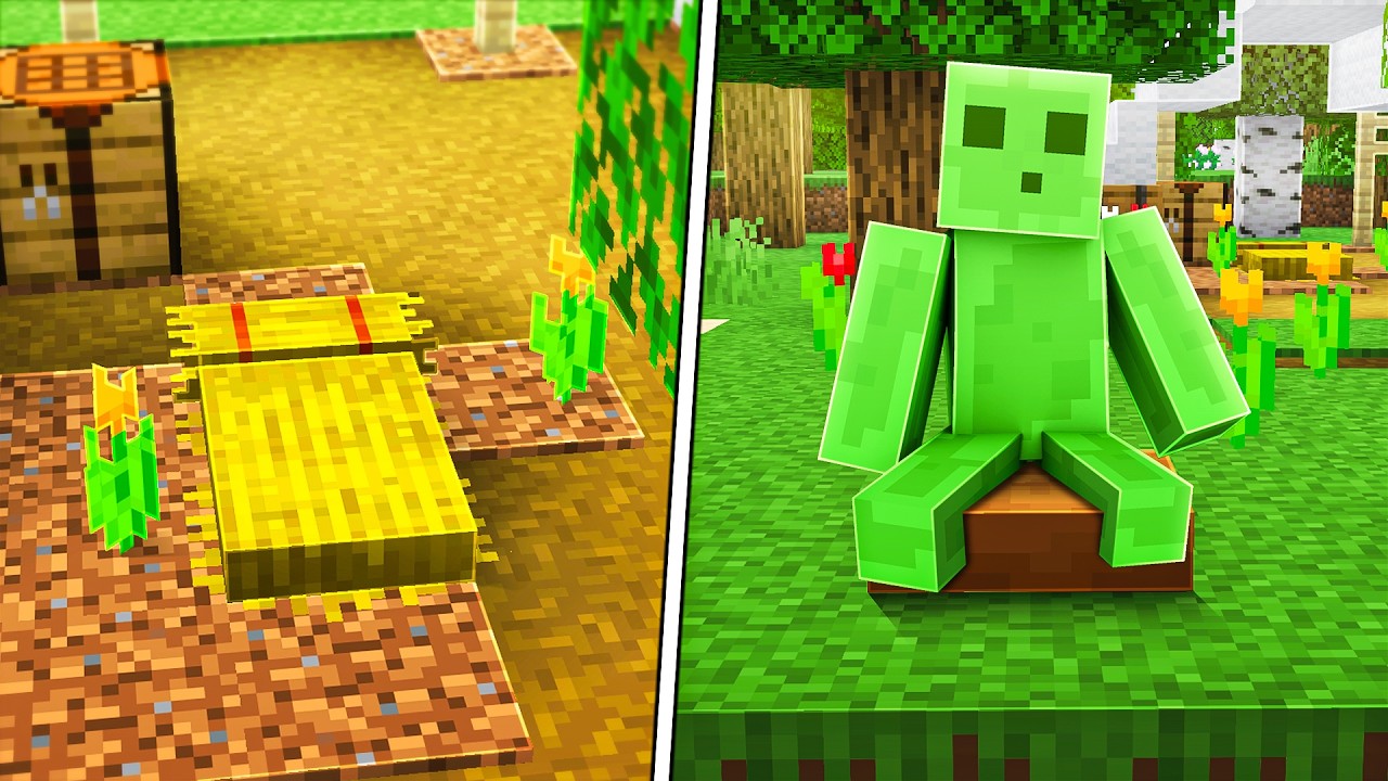 Minecraft hat jetzt SITZKISSEN & STROHBETTEN! background