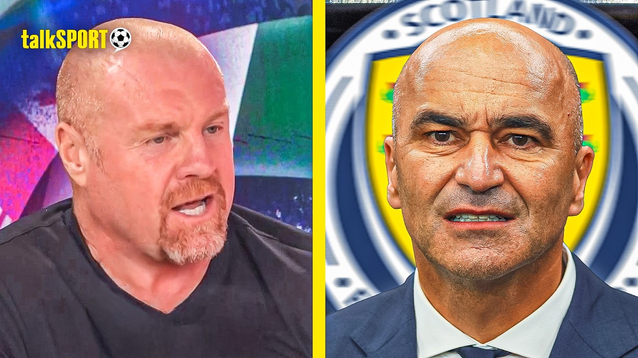 Sean Dyche QUESTIONS if Roberto Martinez is a GOOD FIT for the vacant Scotland role! background