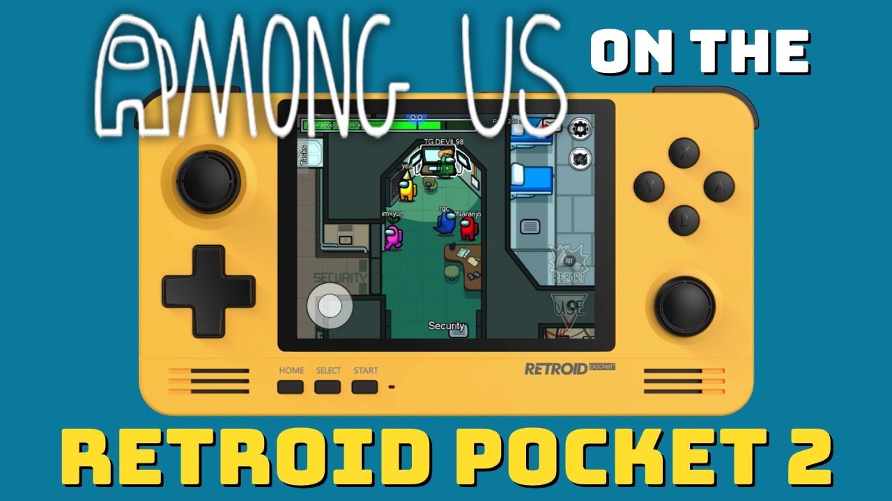 How to play Among Us on the Retroid Pocket 2 background