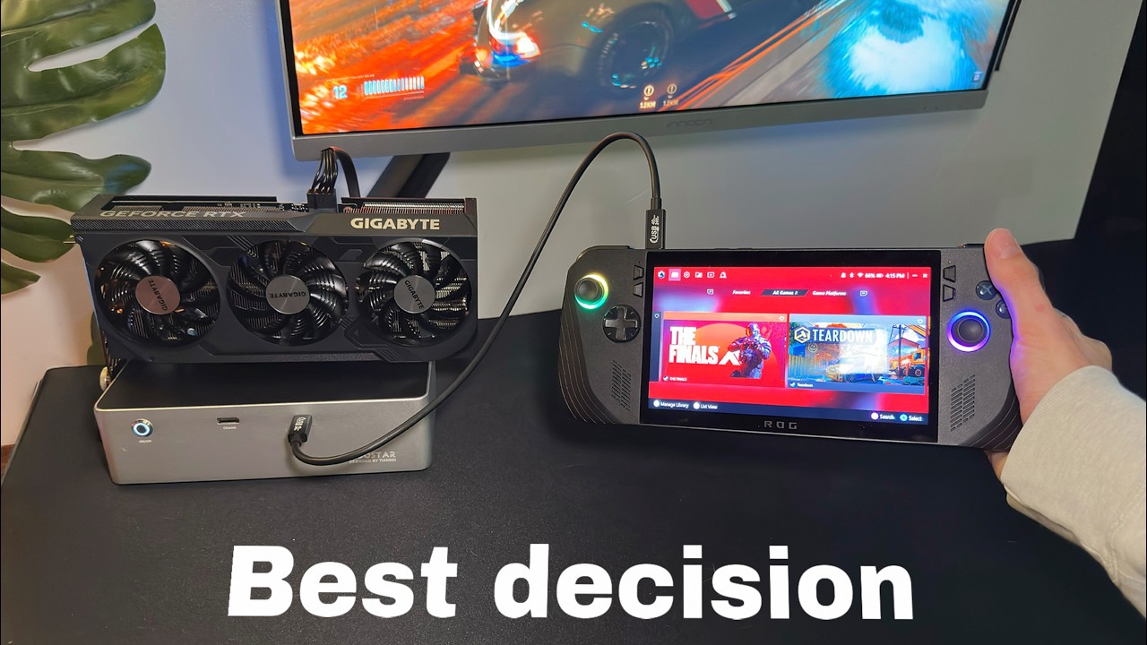 simple E-GPU setup for Legion Go and Rog Ally X