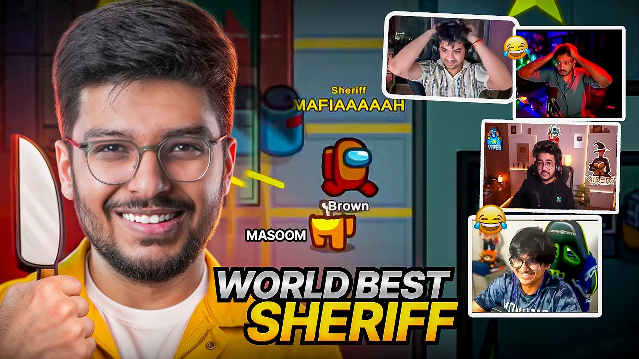 MAFIAAAH -The Best Sheriff🔪| Funniest Among Us Highlight 😂 background
