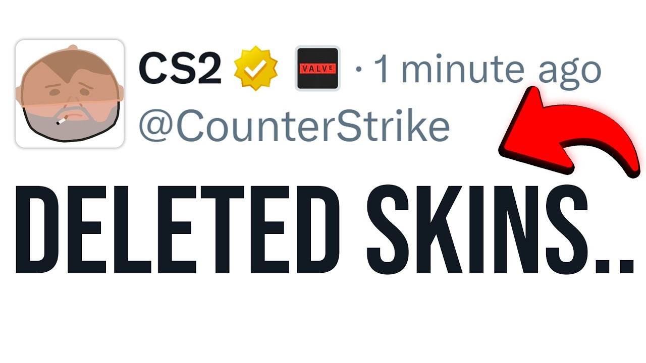 REAL REASON VALVE DELETED THESE CS2 SKINS.. background