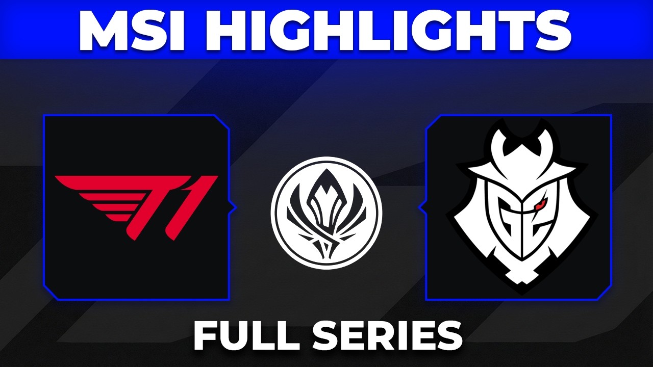T1 vs G2 Highlights ALL GAMES | MSI 2026 Bracket Stage | T1 vs G2 Esports background