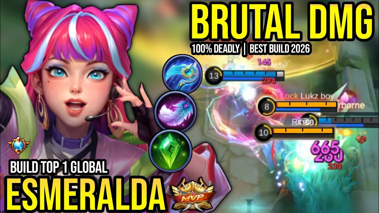 ESMERALDA BEST BUILD 2026 | BUILD TOP 1 GLOBAL ESMERALDA GAMEPLAY | MOBILE LEGENDS✓ background