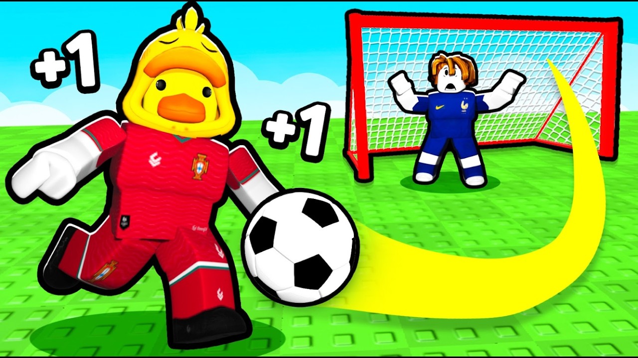Every Second +1 KICK to SCORE GOALS in Roblox! background