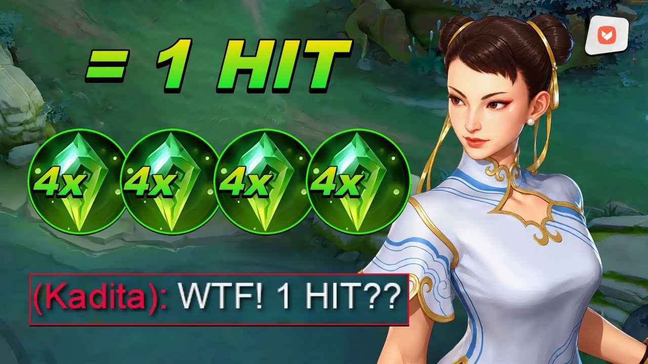 4x HOLY CRYSTAL on GUINEVERE! 1 HIT DELETE (insane damage!!) - Mobile Legends background