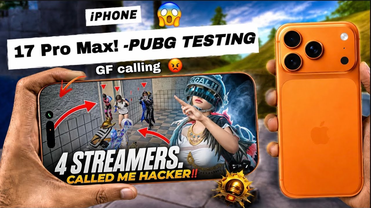 iPhone 17 Pro Max Pubg test l best bgmi sensitivity and control code #pubgmobile background