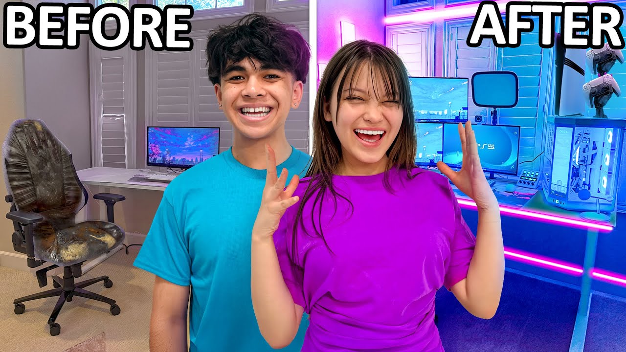 Surprising Zoey With Her Dream Gaming Setup background