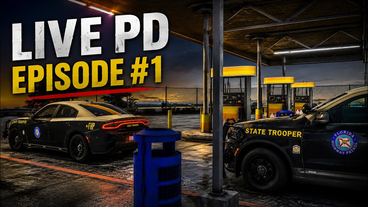 Episode #1 | Realistic LIVE PD on FiveM | Coastal State RP background