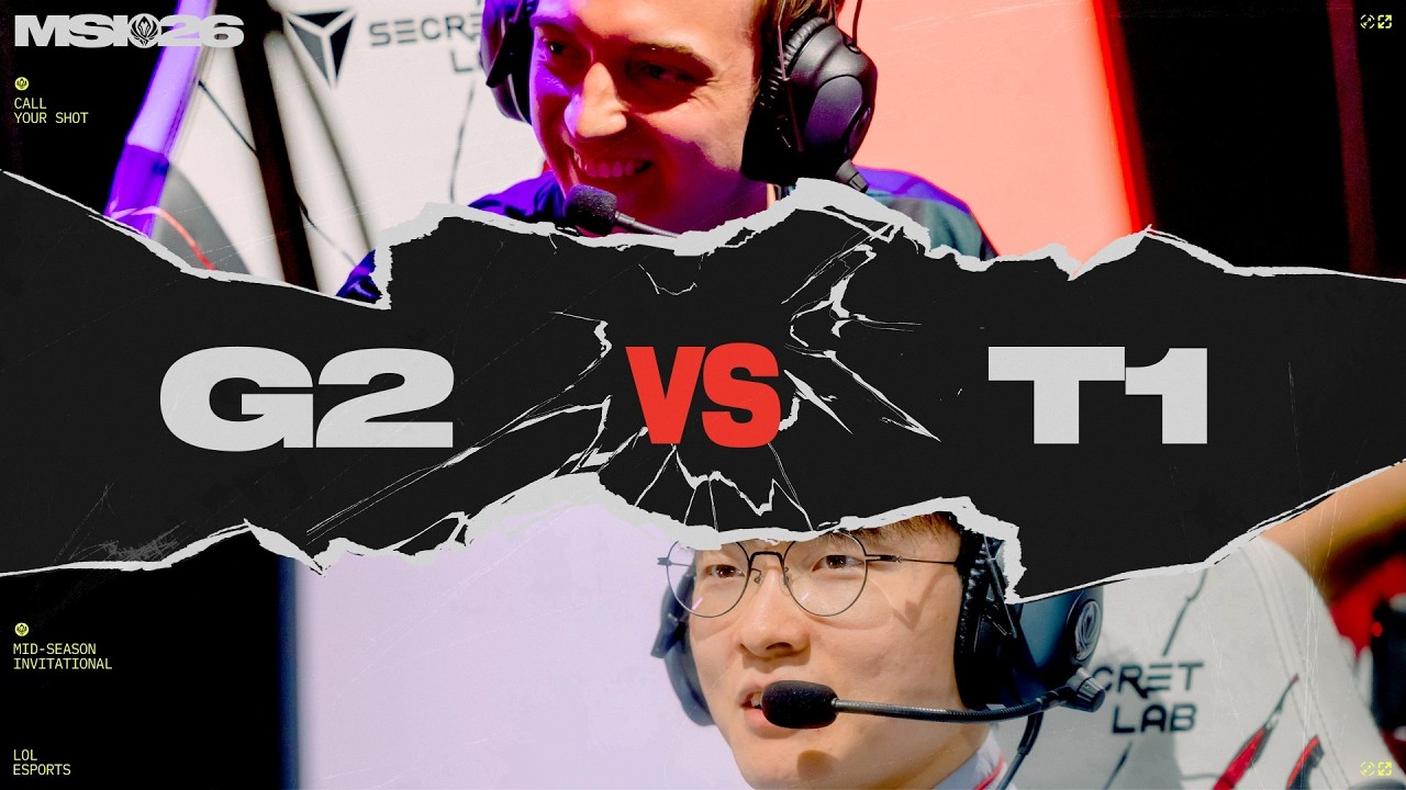G2 vs T1 | MSI 2026 | Bracket Stage | Game 01 | G2 Esports vs T1 background