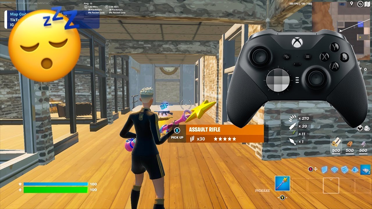 Xbox Elite Series 2 Controller ASMR (Fortnite Tilted Zone Wars Gameplay) 4K background