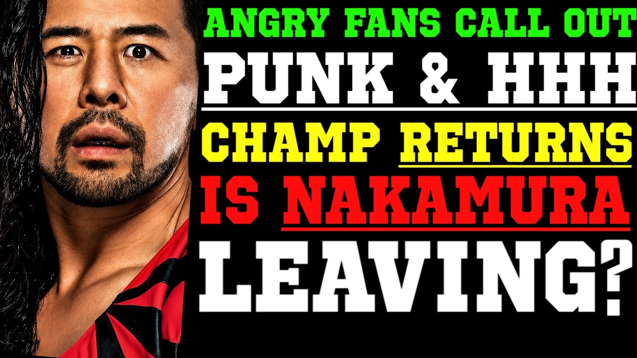 WWE News! Fans Call Out CM Punk & Triple H! Sami Zayn Goes Nuclear on WWE! Nakaumura To Be Released background