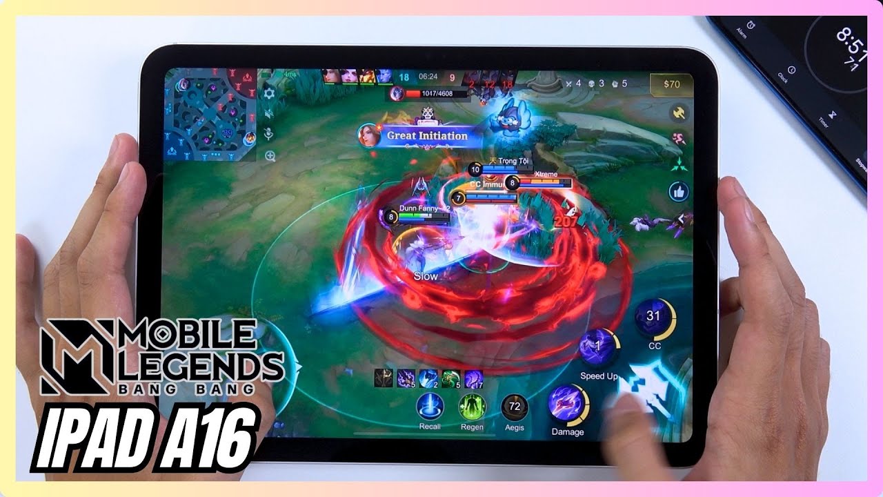 iPad A16 Mobile Legends Gaming test MLBB | Apple A16
