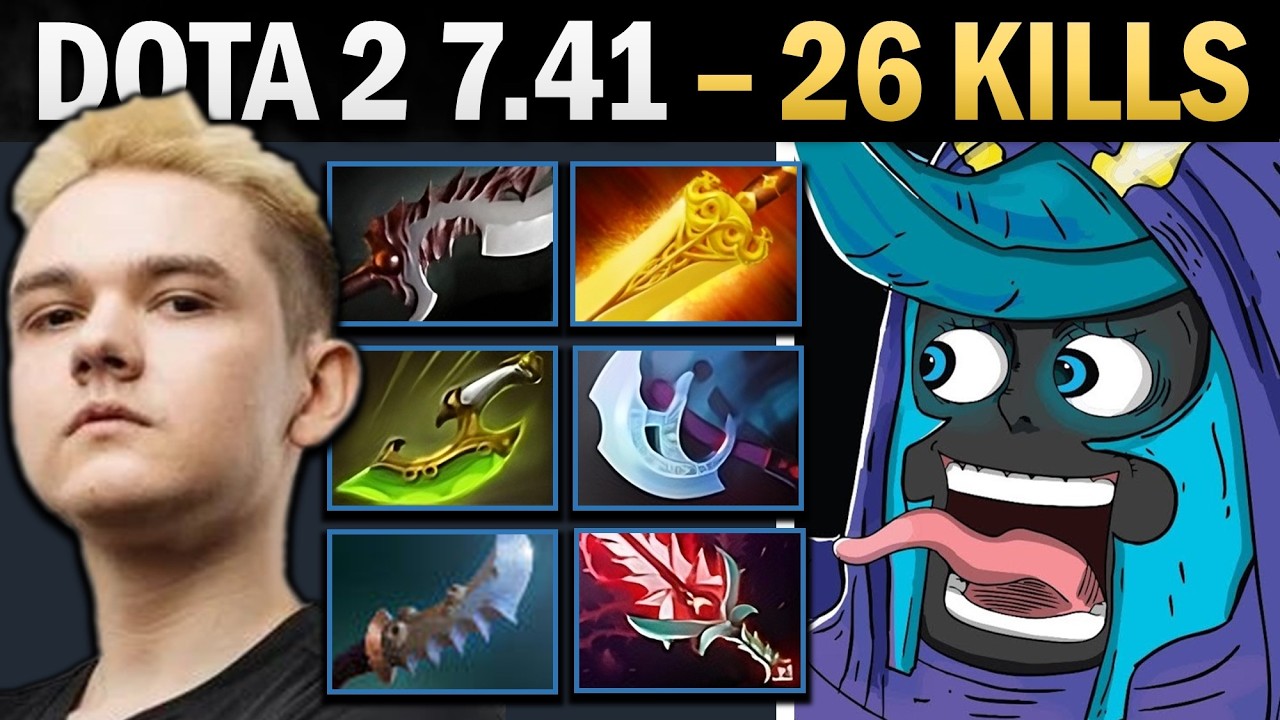 Abaddon Dota 2 7.41 with 26 Kills and Radiance - Dota Gameplay background