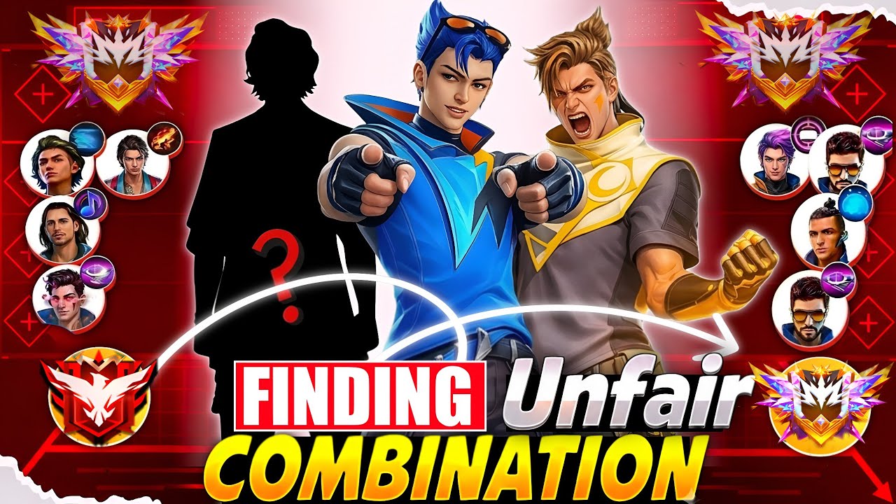 Finding Unfair Character Combination 🤯| Best Character Combination For Br Rank Push | Best Skill background
