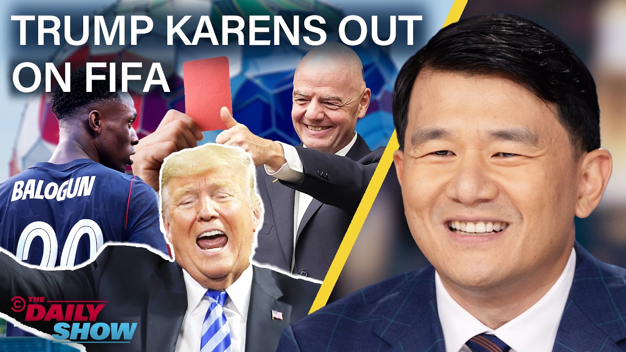 Trump Meddles in USA World Cup Game & America's 250th Takes a Nosedive | The Daily Show background