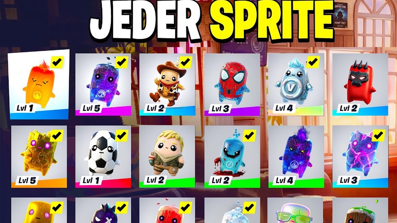 Ich habe *ALLE SPRITES* in der Geschichte von Fortnite gefunden! background