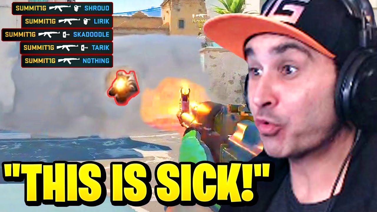 Summit1g's First Game on COUNTER STRIKE 2 background