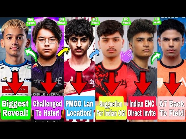 ZYO Biggest Reveal For DRS!😱Nofear Challenged!😡PMGO Lan Location🔥| PMNC SA Big Update! | iq React OG background