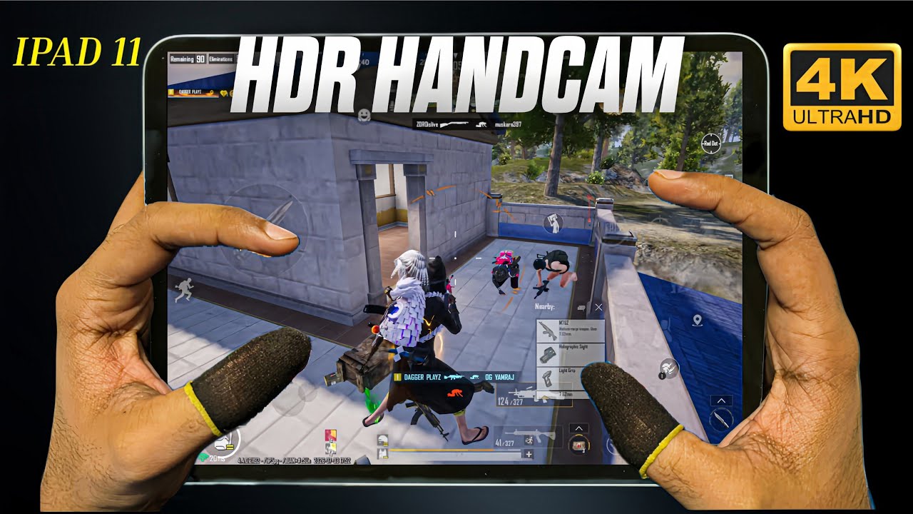 iPad 11 A16 ๐ BGMI HANDCAM HDR + 60 FPS ๐ฅSolo vs Squad / Pubg test / Gameplay/ Best Sensitivity! background
