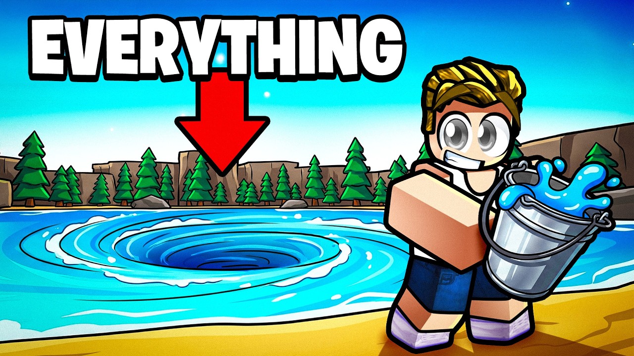 ROBLOX DRAIN A LAKE.. (with a bucket) background