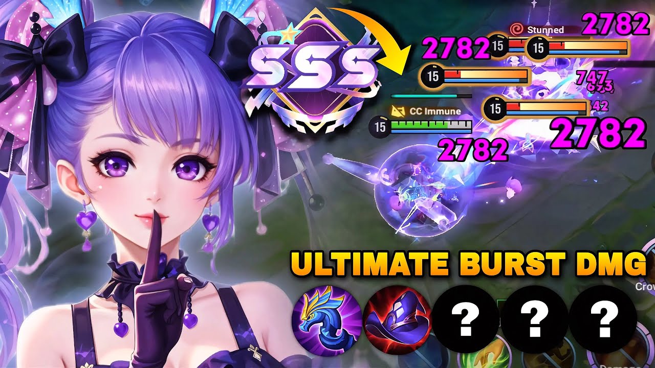 TOP 1 ANGELA KUROMI SKIN ULTIMATE BURST MAGIC DAMAGE COMBO IN MID LANE! | HONOR OF KINGS background