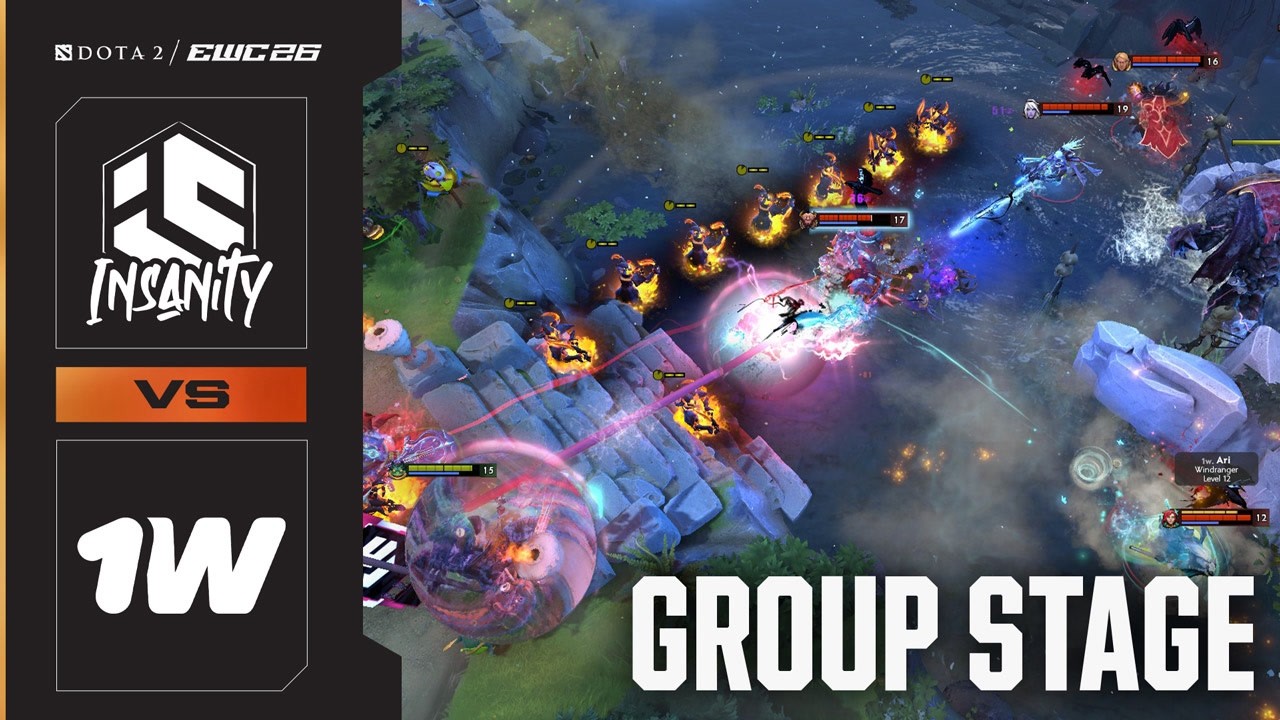 INNER CIRCLE x INSANITY vs. 1W TEAM | Dota 2 at EWC 26 - Group Stage - HIGHLIGHTS background