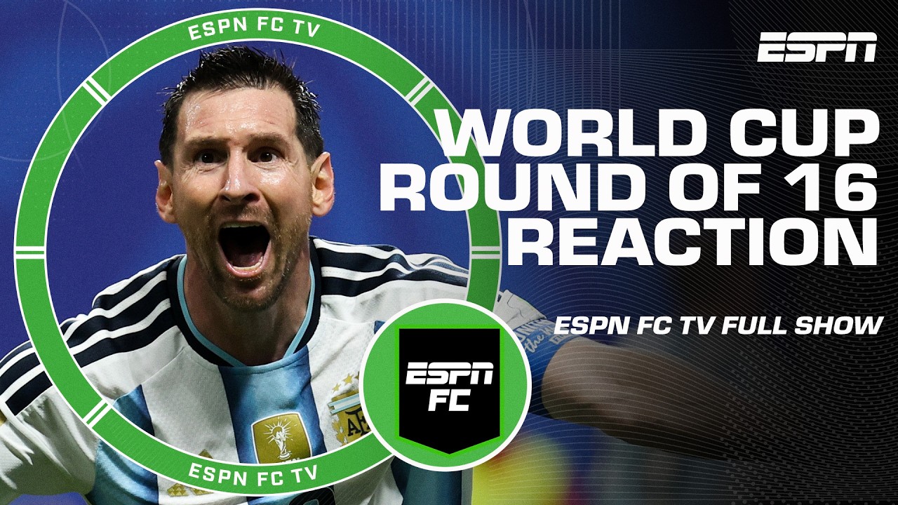 FULL REACTION to Argentina and Switzerland advancing to World Cup Quarterfinals | ESPN FC background