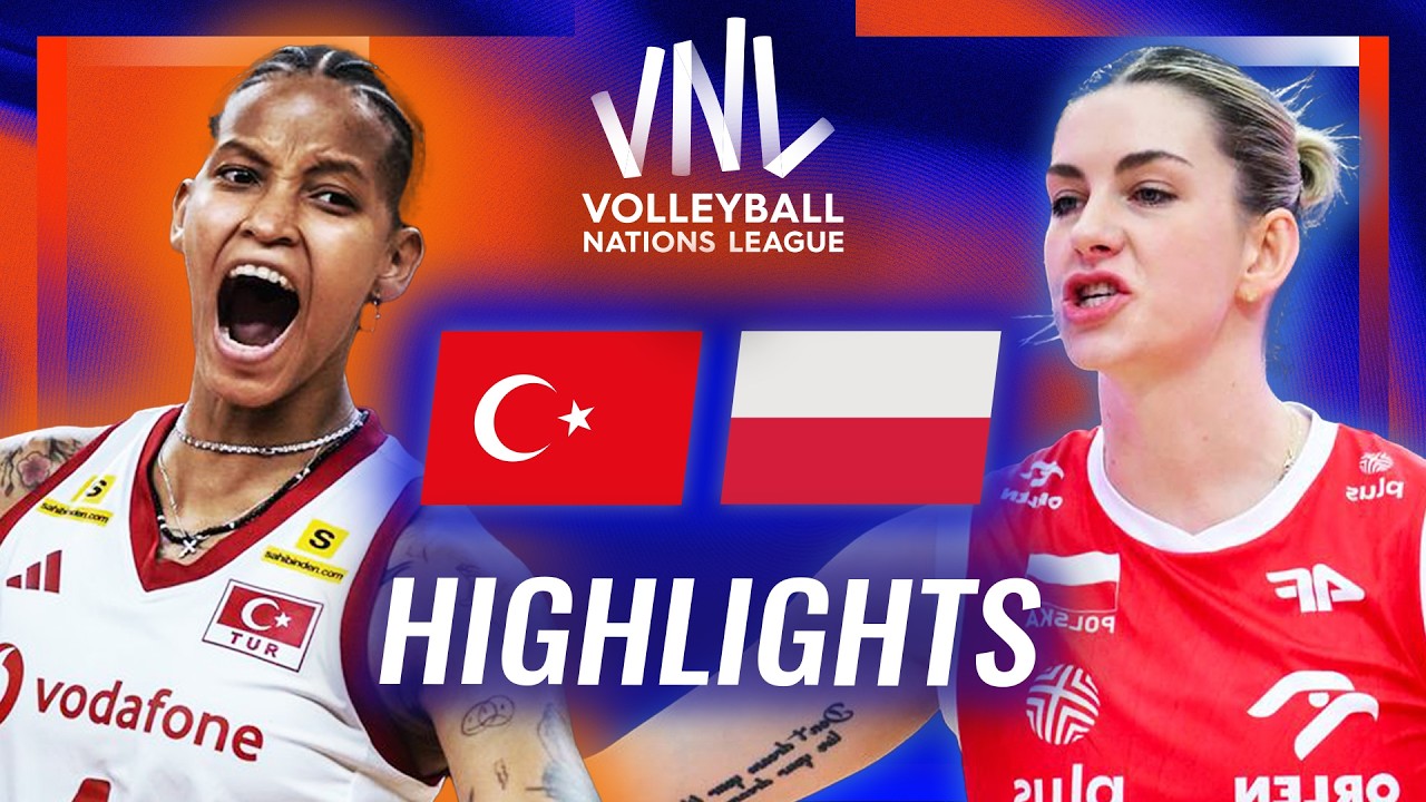 Türkiye 🇹🇷 vs. Poland 🇵🇱 - Highlights | Week 3 | Women's VNL 2026 background