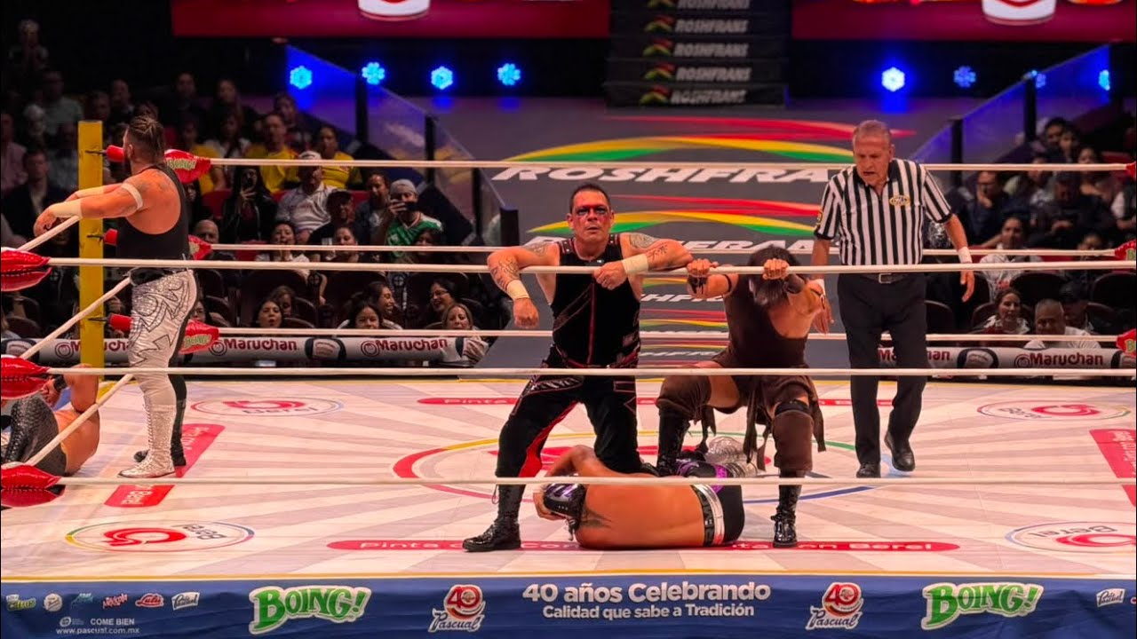 Reporte CMLL: Brillante Jr., Oro Jr. y Diamond ЁЯЖЪ Robin, Disturbio y Teoglodita background