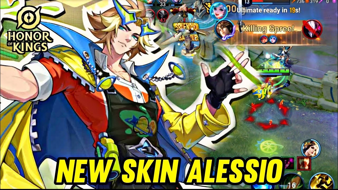 HOK : NEW SKIN ALESSIO COSMIC CRAVINGS GAMEPLAY - HONOR OF KINGS background