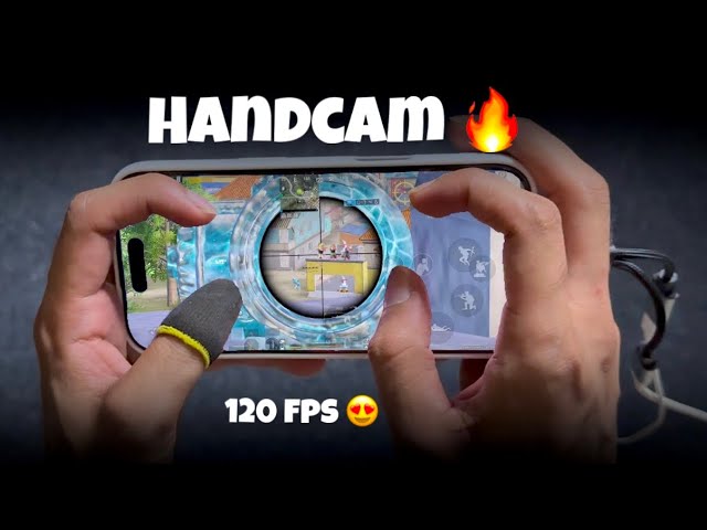 Best HANDCAM 4 Finger + Gyroscope | iPhone 16 Pro 🔥 BGMI/PUBGM