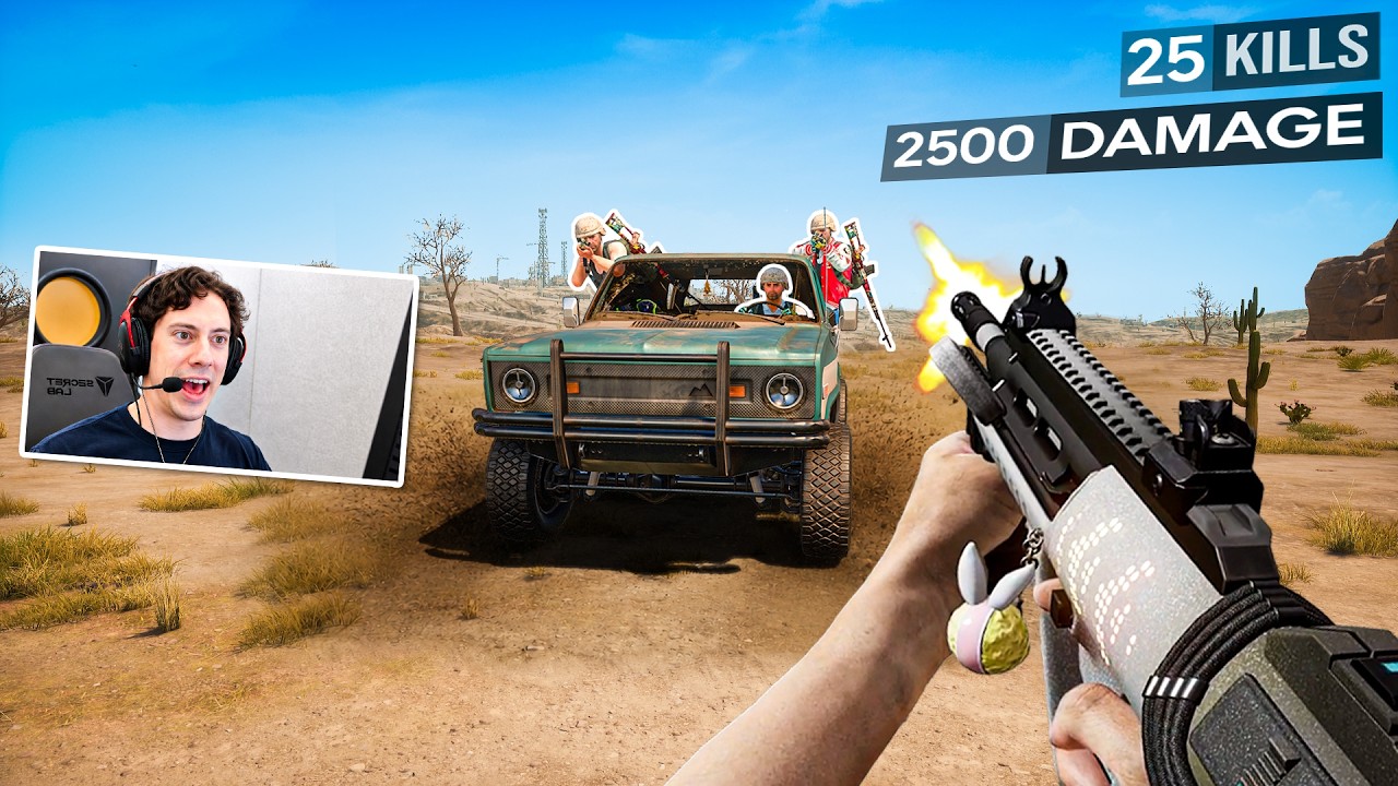 25 Kills, 2500 Damage Miramar Massacre (PUBG) background