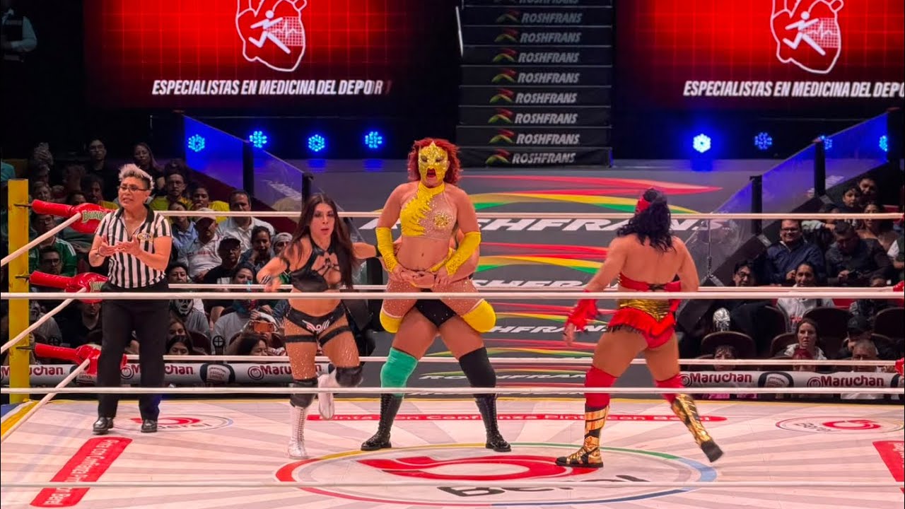 Reporte CMLL: Lluvia, Garra Negra e India Sioux ЁЯЖЪ Zeuxis, Reyna Isis y Olympia backdrop
