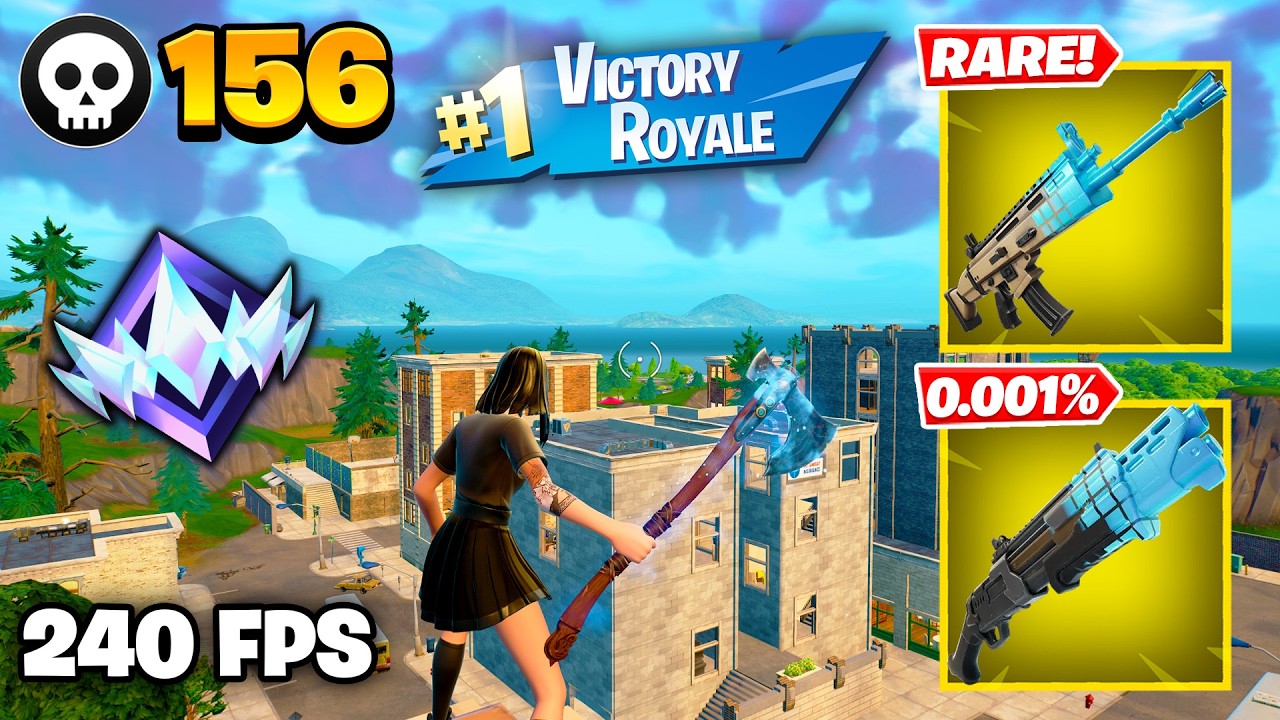 156 Elimination "RANKED RELOAD" Gameplay Wins (Fortnite Chapter 7 Keyboard & Mouse) background