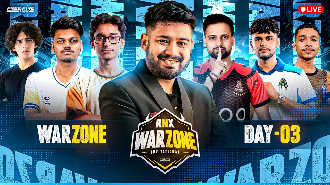 RNX WARZONE INVITATIONAL | Counter Day 2 #freefire #freefirelive #gyangaming background