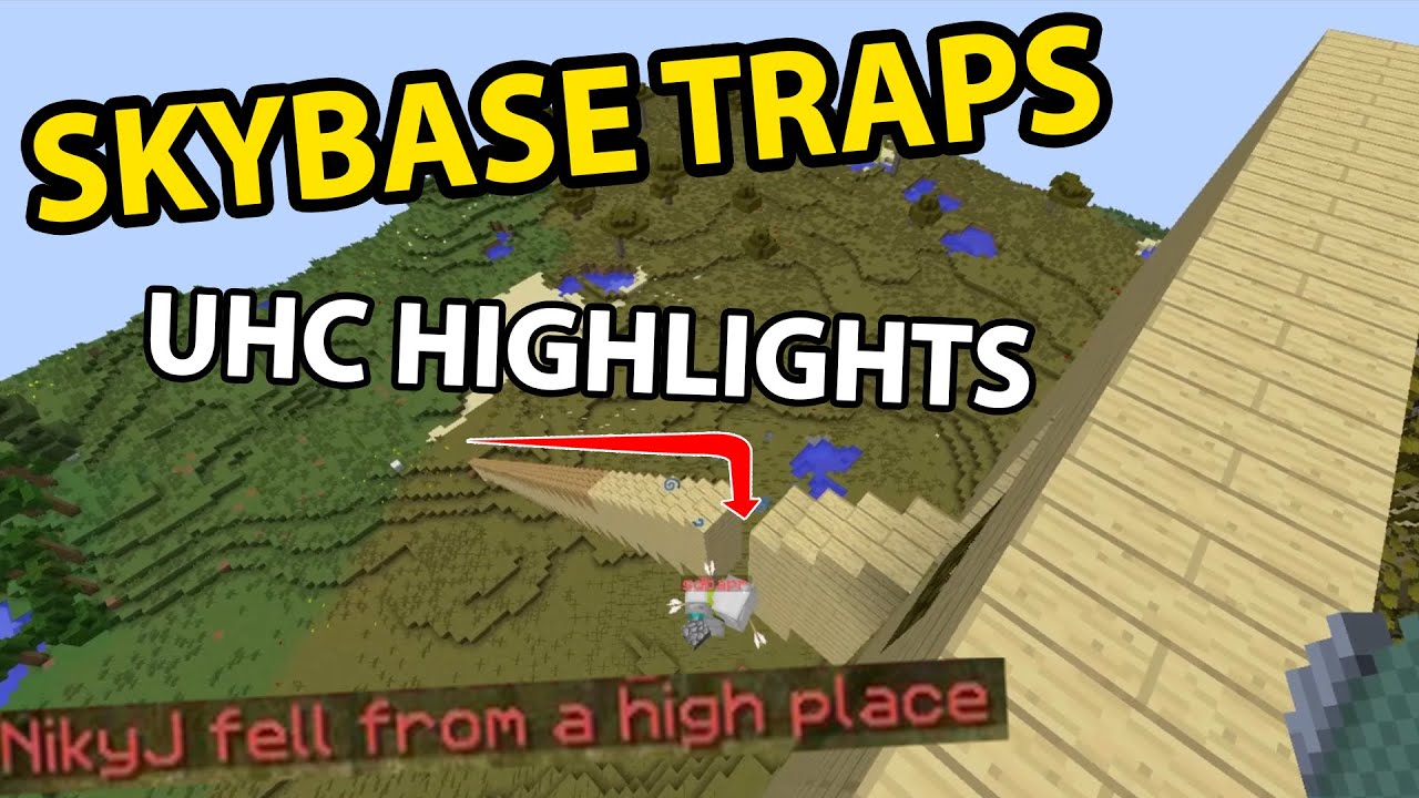 "SKYBASE Traps" Hypixel UHC Highlights #4 - Minecraft // defib background