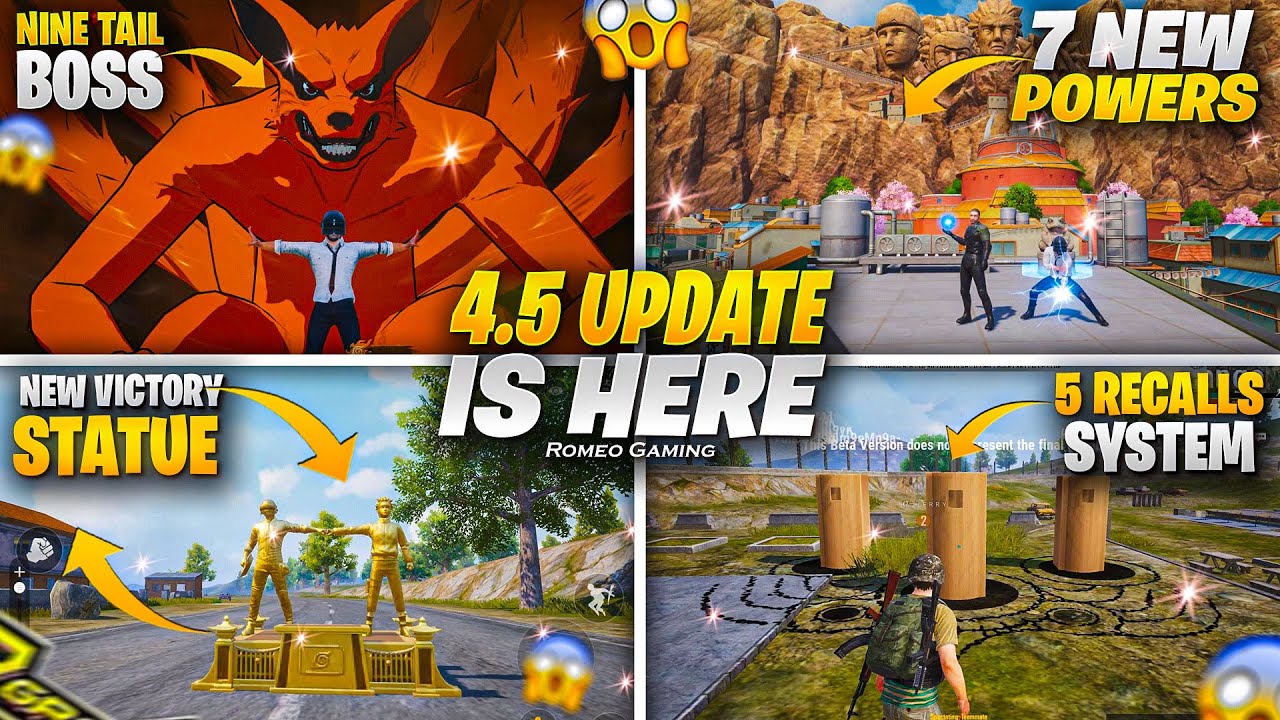 4.5 Update is Here | 5 Recalls System | Top New Features | New Powers & Events | PUBGM background