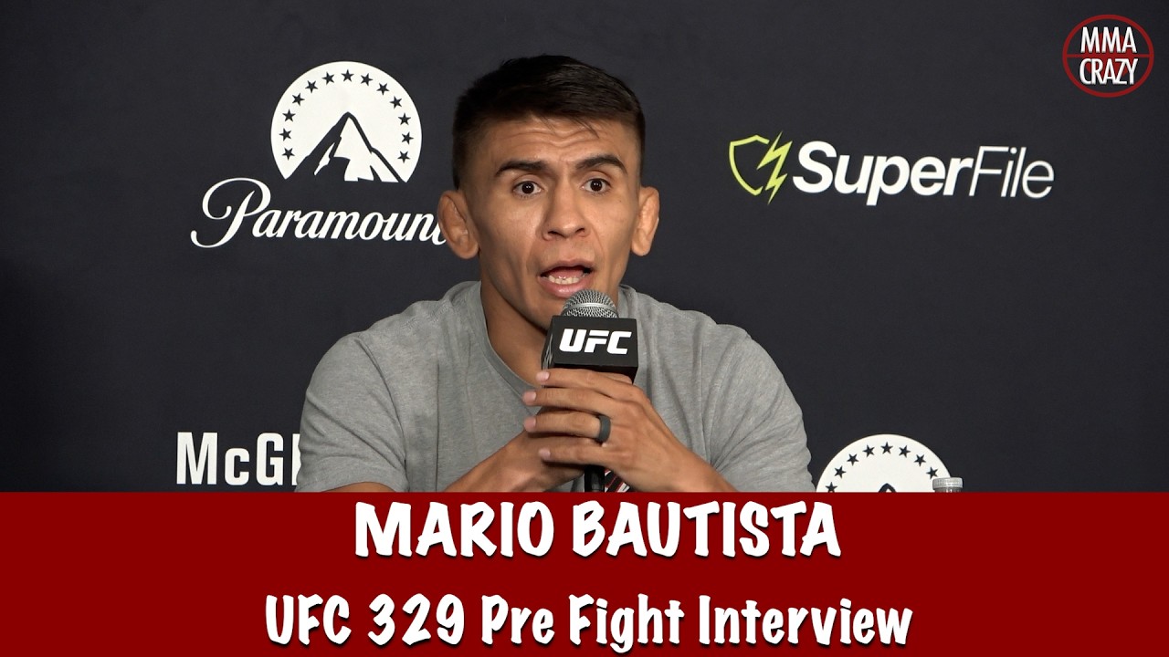 Mario Bautista “I have answers for EVERYTHING” against Cory Sandhagen background