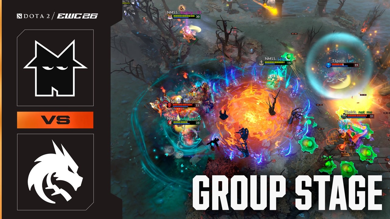 SPIRIT vs. NEMESIS | Dota 2 at EWC 26 - Group Stage - HIGHLIGHTS background