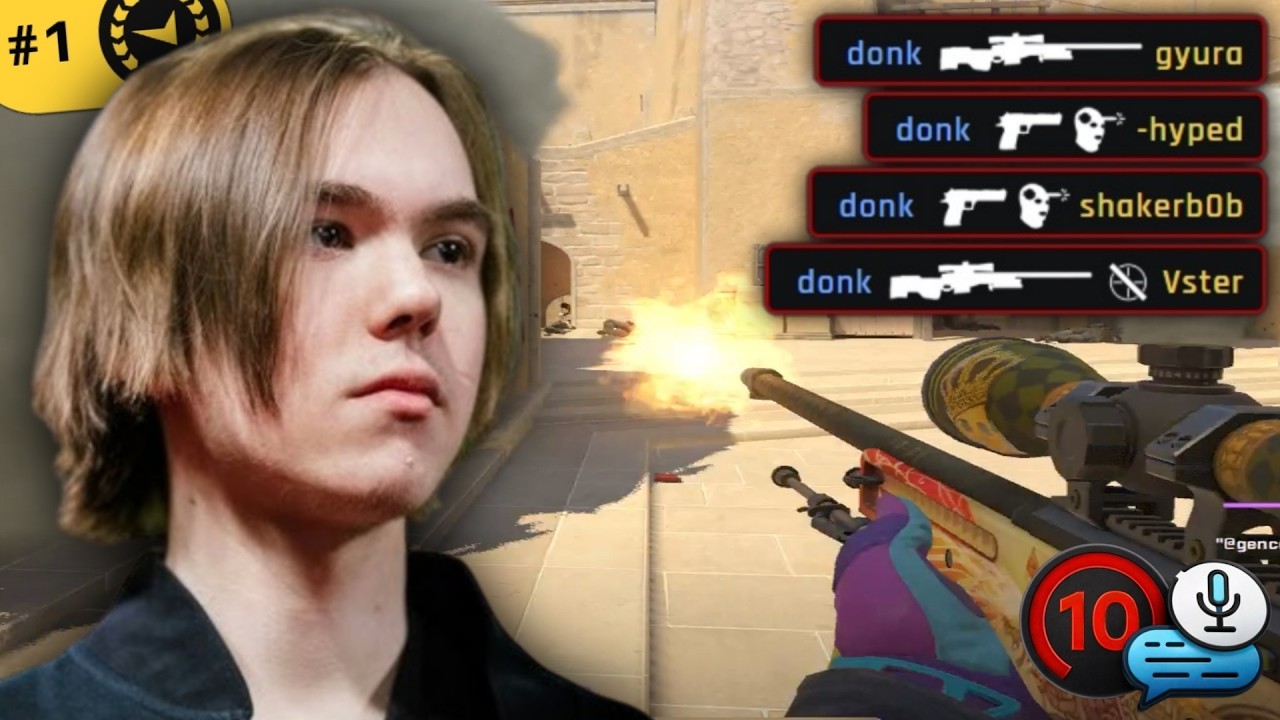 donk Reaches 5100+ ELO and Owns FACEIT | CS2 Highlights background