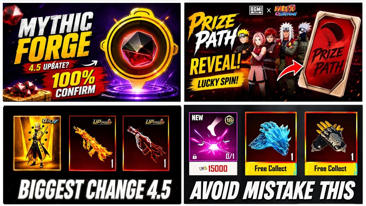 đDON'T Upgrade These Guns! Mythic Forge 4.5 Update | Naruto Prize Path | Next Ultimate Return Gun background