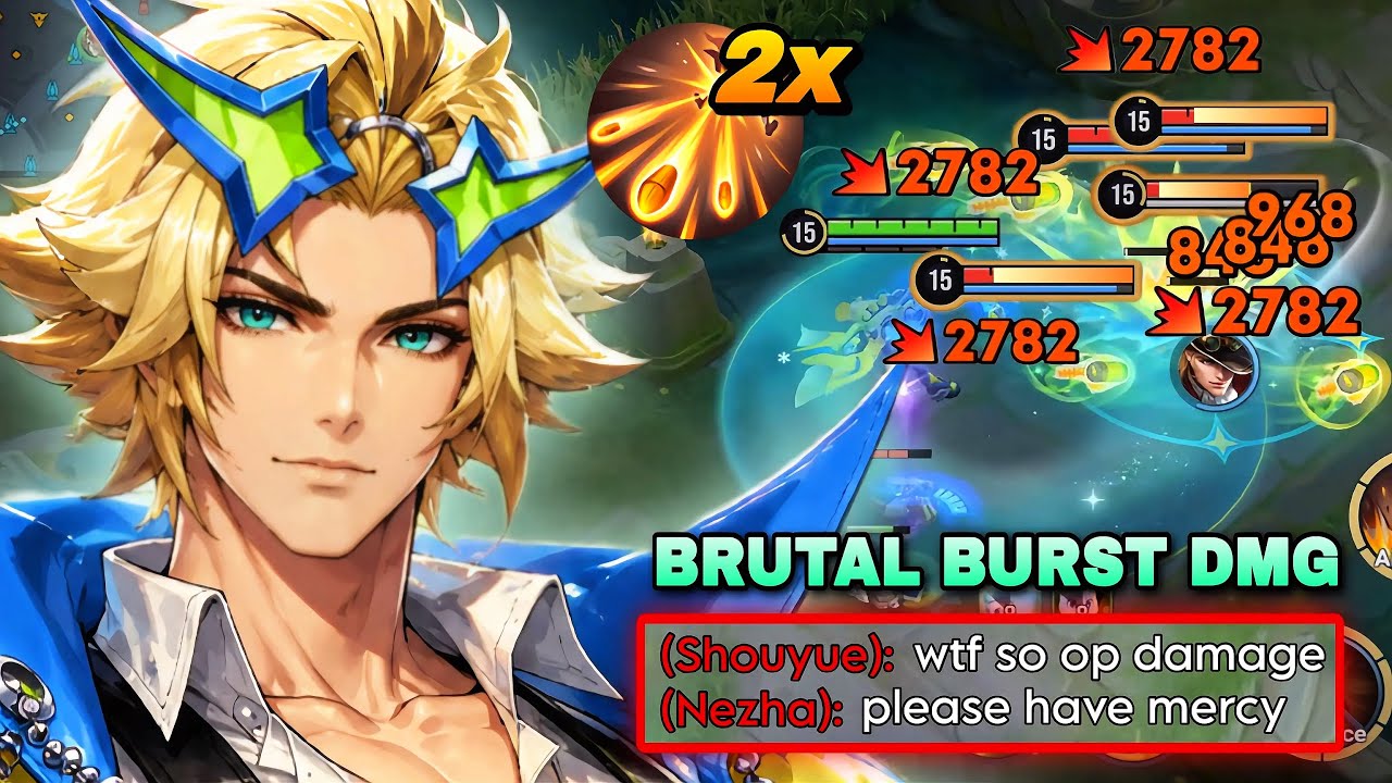 CHINA ALESSIO DOUBLE ULT COMBO + BRUTAL BURST DAMAGE IN FARM LANE! | HONOR OF KINGS background