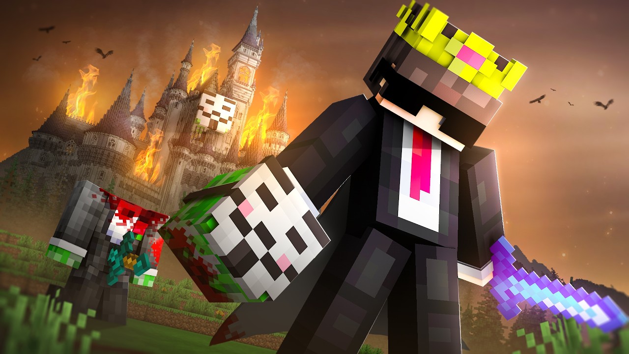 How I Ended AN EVIL ORGANISATION in This Minecraft SMP background